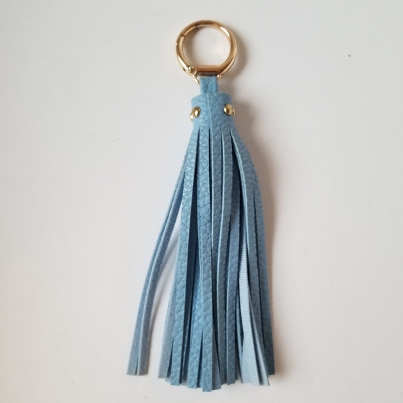 Blue leather tassel - Picture 5 of 5